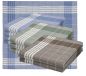 Preview: 10er Pack Arabias Herren Stoff Taschentücher Set Farben grün, blau, braun kariert Größe 40x40 cm 100% Baumwolle
