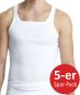 Preview: 600-671 | Unwago Feinripp Herren Unterhemd weiss 5-er Pack