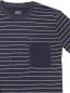 Preview: 14900-889 | ESGE Herren-Schlafanzug Kurzarm mit Rundhals Oberteil blau gestreift