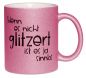 Preview: Glitzertasse purple mit Glitzerpartikeln