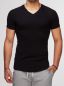 Preview: JZ00010 | james & zoe Damen und Herren T-Shirt V-Neck 1/4 Arm – Schwarz