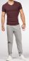 Preview: JZ0011 | james & zoe Damen und Herren T-Shirt V-Neck 1/4 Arm – Burgund