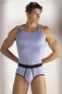 Preview: 33200 | Pfeilring Feinripp Herren Slip jeansblau mit Eingriff