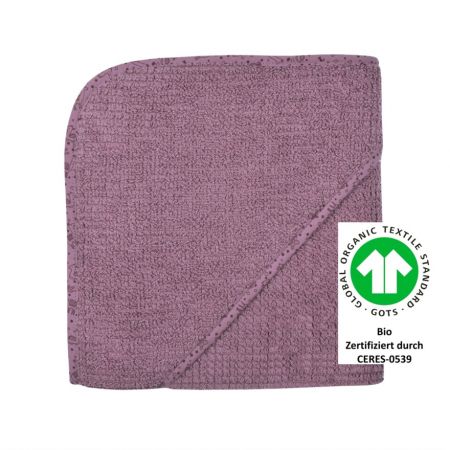 Kapuzen-Badetuch 80 x 80 cm mauve