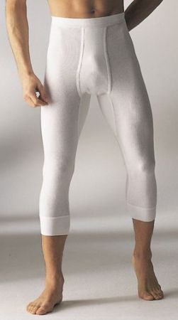 1012 | Pfeilring Doppelripp Herren Unterhose 3/4 lang weiss