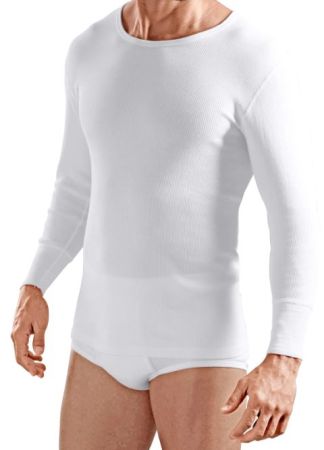 1037 | Pfeilring Doppelripp Herren Unterhemd mit 1/1 Arm weiss