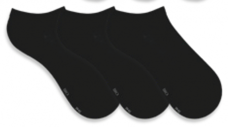 16399 | Bio Cotton Sneakers schwarz 3 Paar Sparpack