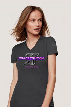 No. 181 | Hakro Damen V-Shirt MIKRALINAR® Space Truckin Edition