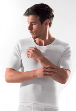 200-730 | Esge Royal Feinripp Herren Unterhemd mit 1/4 Arm weiss