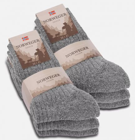 20110 | Norweger-Wollsocken für Damen und Herren 3 Paar Sparpack