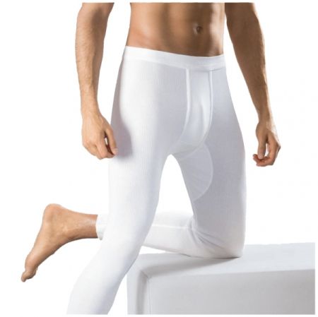 49-6531 | Ceceba Doppelripp Herren Unterhose lang weiss