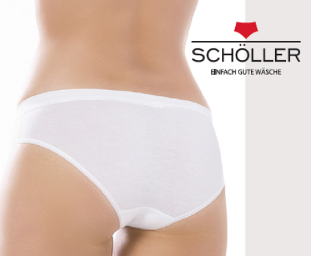 51082-020 Schöller Damen Hüftslip weiss Baumwolle Elastan