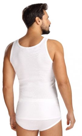 811 214 | Comte Doppelripp Herren Unterhemd weiss