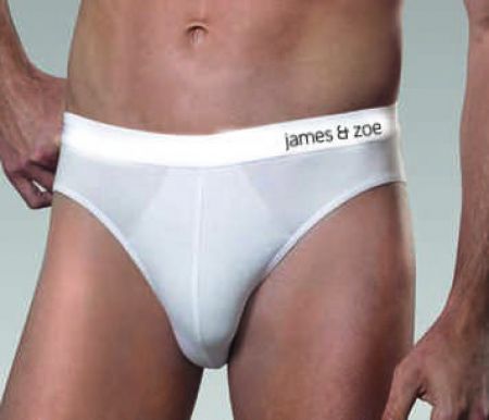 JZ0002 | James & Zoe Feinripp Herren Sportslip weiss