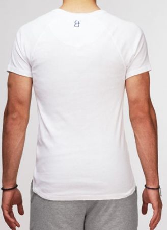 JZ0006 | james & zoe Damen und Herren T-Shirt 1/4 Arm O-Neck – Weiss