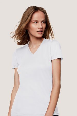 NO. 181 | HAKRO DAMEN V-SHIRT MIKRALINAR®