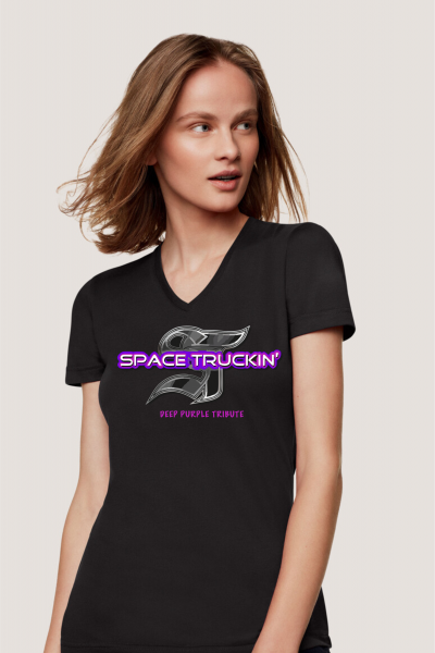 No. 181 | Hakro Damen V-Shirt MIKRALINAR® Space Truckin Edition