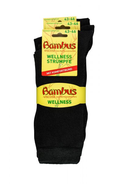 2170 | Bambus Gesundheitssocken schwarz ohne Gummi