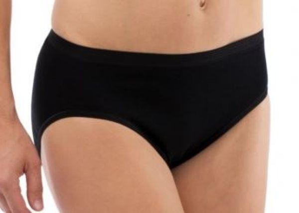51083-020 Schöller Damen Hüftslip schwarz Baumwolle Elastan