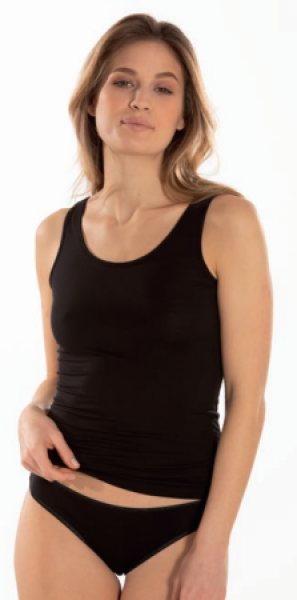 51083-054 Schöller Damen Bikini-Slip schwarz Baumwolle Elastan