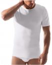 460-730 | Esge angerautes Feinripp Herren Unterhemd mit 1/4 Arm weiss